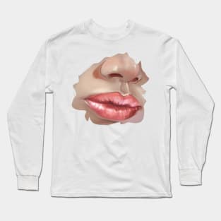 DRAWIN LIPS TUTORIAL Long Sleeve T-Shirt